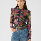 GZFadia P Shirt - Red Faded Flower