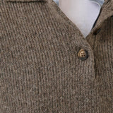 PalomaMW Polo S/S Jumper - Brown Melange