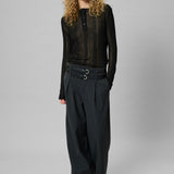 MWHaddis Knit Blouse - Black