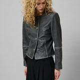 MWBibi Leather Jacket - Medium Grey