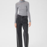 NiniaGZ Roll Neck Top - Grey Melange