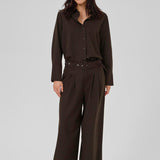 VittaMW Trousers - Espresso Stripe