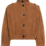 MWPetra Suede Pleat Jacket - Bison