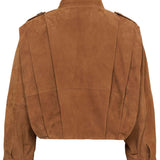MWPetra Suede Pleat Jacket - Bison