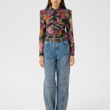GZFadia P Shirt - Red Faded Flower