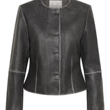MWBibi Leather Jacket - Medium Grey