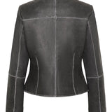 MWBibi Leather Jacket - Medium Grey