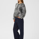 GZSasi Cardigan - Check Dark Grey
