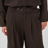 VittaMW Trousers - Espresso Stripe