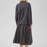 MWLennie Boxy Check Shirt - Dark Sapphire