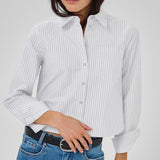 JeanMW Short Shirt - Pearl Blue