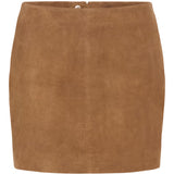 OllyMW Suede Skirt - Cognac