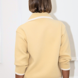 Fern Trim Jacket- Vanilla
