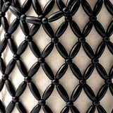 Pia Wooden Beaded Bag - Black