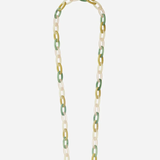 Riley Phone Chain - Green/Rose