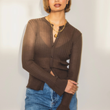 Gigi Cardigan - Brown