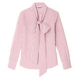 Lily Stripe Bow Shirt - Pink