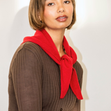 Nina Triangle Scarf - Red