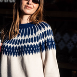 Alpine Jumper - Ivory/Blue