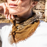 Lightweight Bandana Scarf - Tan
