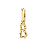 Charm Pendant - B - Gold