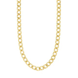 Charm Curb Necklace - Gold