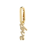 Charm Crystal Love Pendant - Gold