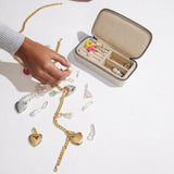 Charm Big Heart Pendant - Pink/Gold