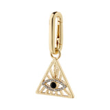 Charm Triangle Pendant - Gold