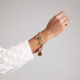 Charm Tiger Eye Pendant - Gold