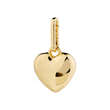 Charm Full Heart Pendant - Gold