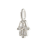Charm Mini Hamsa Pendant - Silver