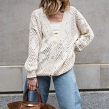 Florence Oversized Cardigan - Ecru