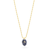 Hamsa Hand Pendant Necklace - Lapis