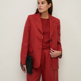 Mar44 Blazer - Dark Red