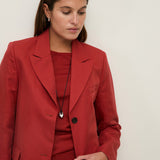 Mar44 Blazer - Dark Red
