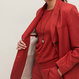 Mar44 Blazer - Dark Red