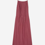 Palermo44 Dress - Aubergine Stripes