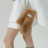 Bear Bear Reversible Mittens - Beige