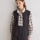 Rosi 45 Knit Vest - Grey