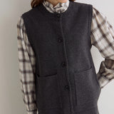 Rosi 45 Knit Vest - Grey