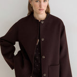 Sully 45 Jacket with Scarf - Chocolate