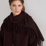 Sully 45 Jacket with Scarf - Chocolate