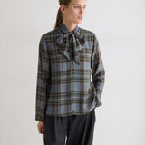 Newport 45 Blouse - Blue Checks