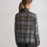 Newport 45 Blouse - Blue Checks