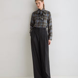 Newport 45 Blouse - Blue Checks