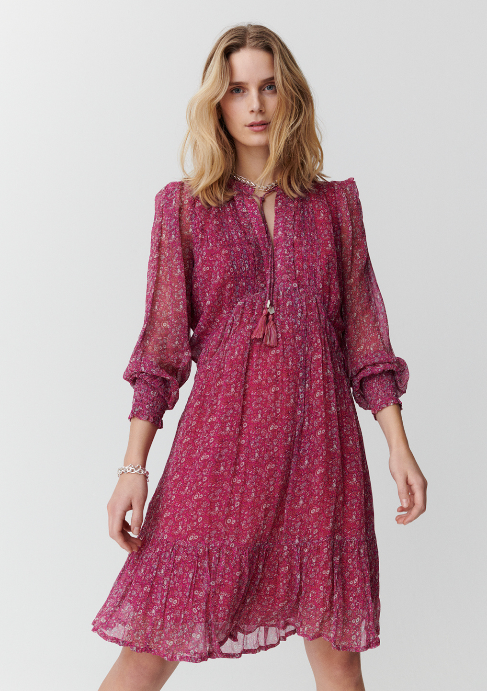 Moliin Ofelia Dress - Fuchsia Purple