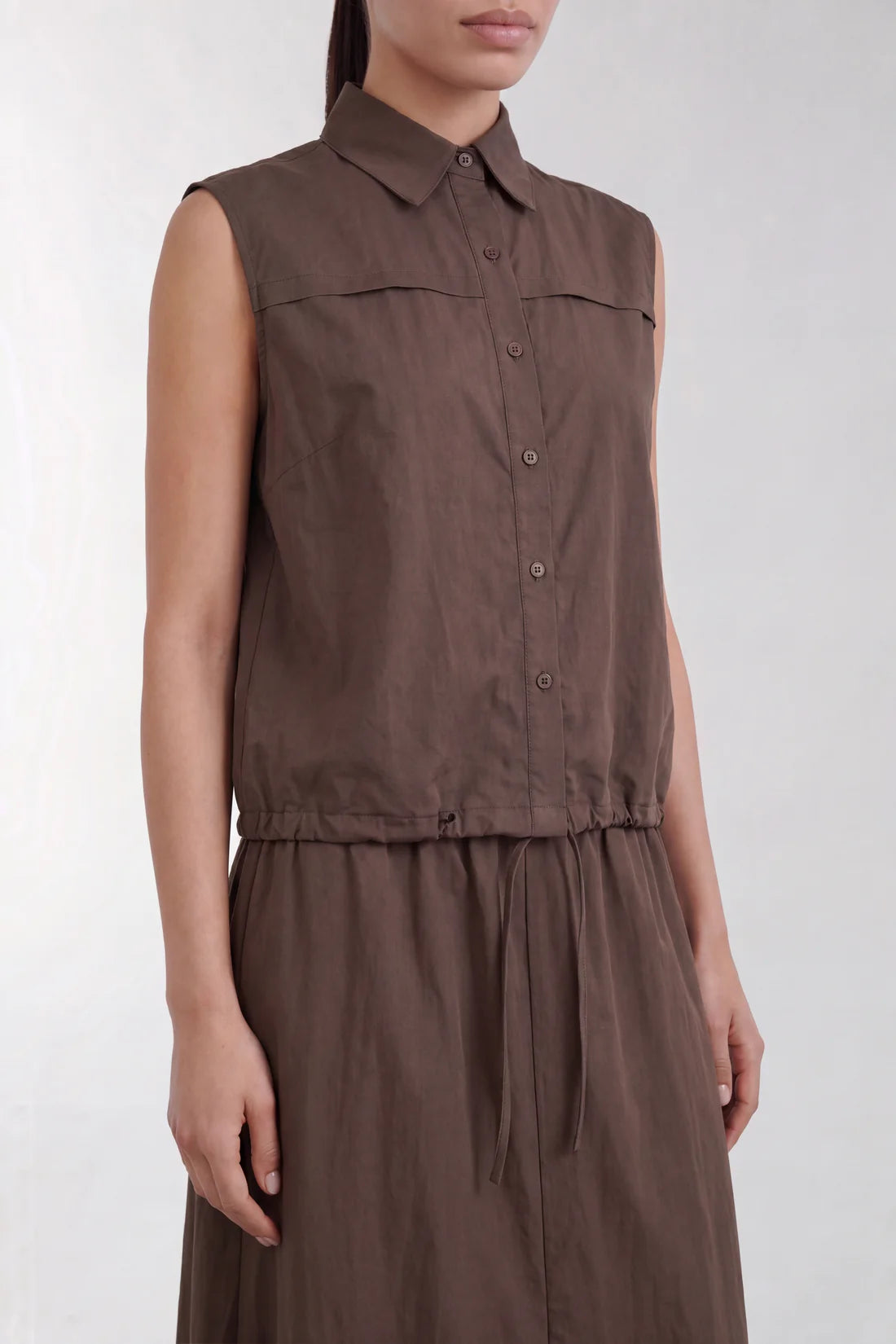 Ediit LR Lea 4 Waistcoat - Brown – Ediit