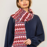 Frankie Christmas Scarf - Red Mix