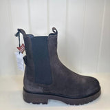 Katelyn Suede Wool Boots - Brown